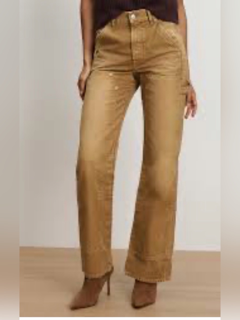 NWT VERONICA BEARD Dylan High Rise Straight Leg in Pebble Sand